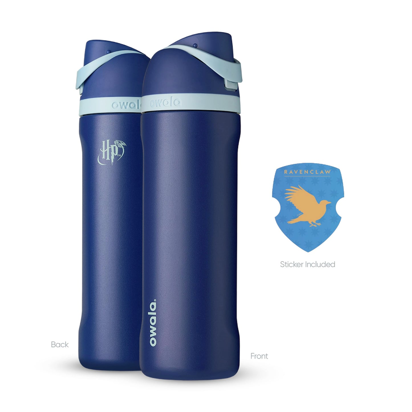 Owala Harry Potter FreeSip Insulated Stainless Steel Water Bottle with Straw, BPA-Free Sports Water Bottle, Great for Travel, 24 Oz, Ravenclaw