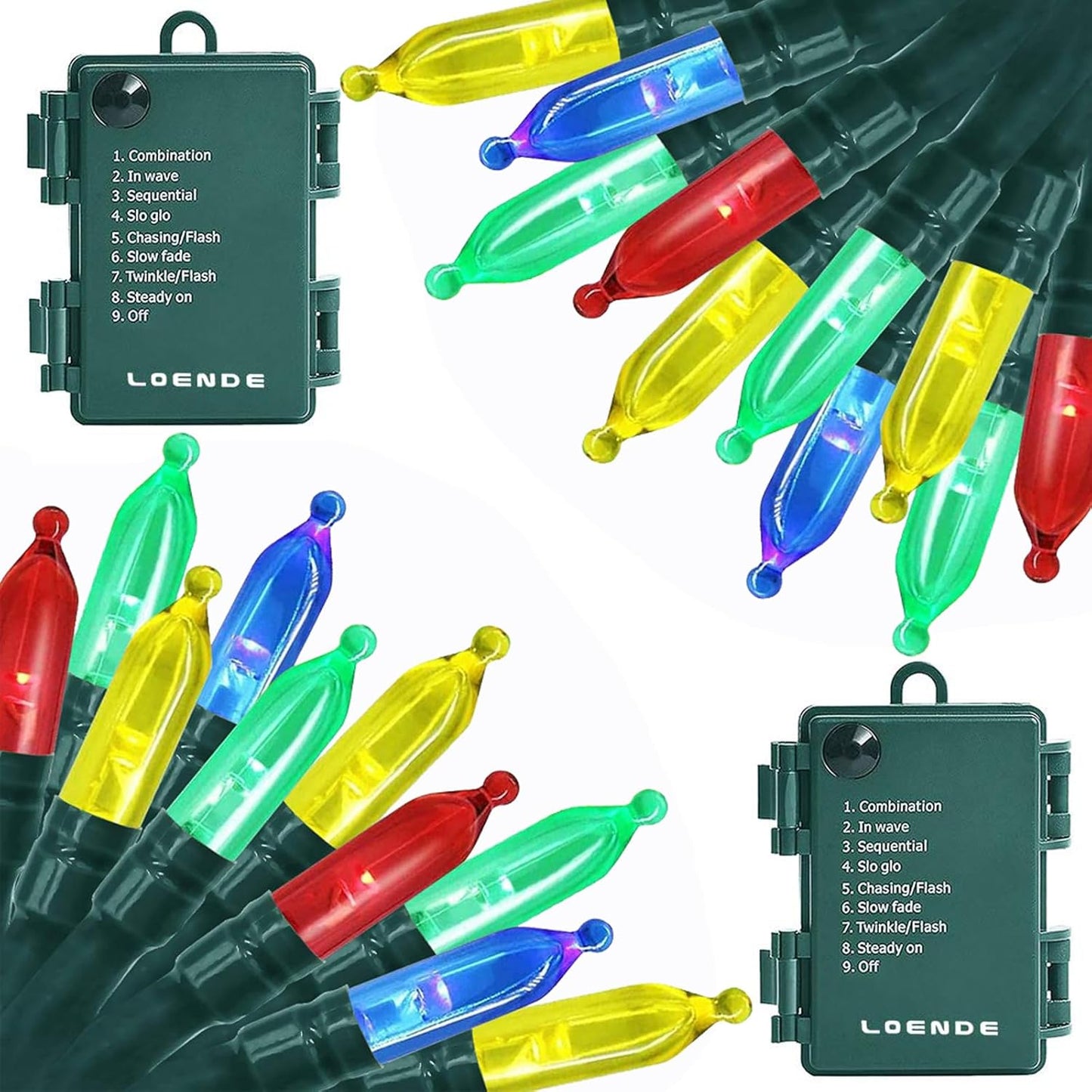 50 LED Battery Operated Christmas Lights - 18ft Waterproof String Lights with 8 Modes & Timer for Indoor/Outdoor Decor