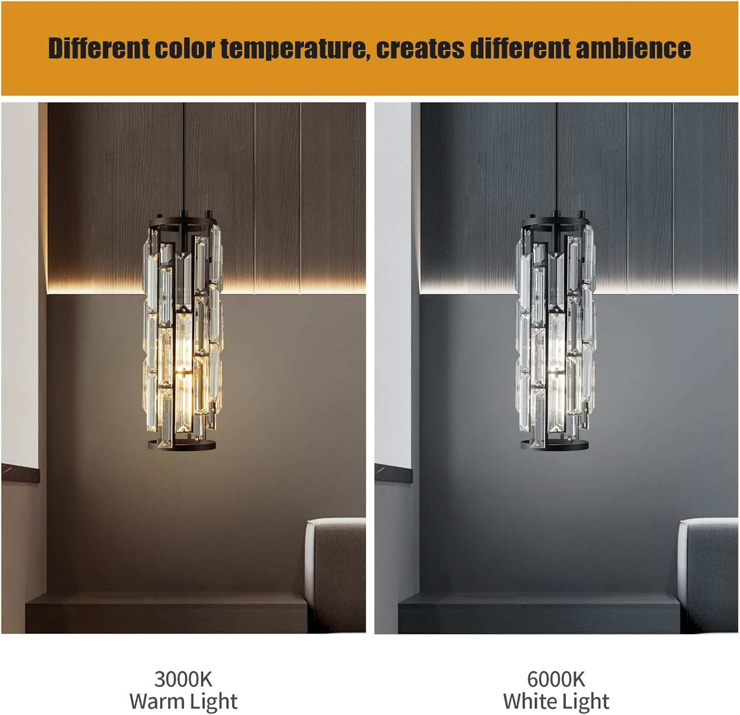Pendant Lights Modern Pendant Lights Kitchen Island Gold Pendant Light Fixture Mini Crystal Chandelier Lighting for Kitchen Island Dinning Room Bedroom Sink (Gold 3-Light)