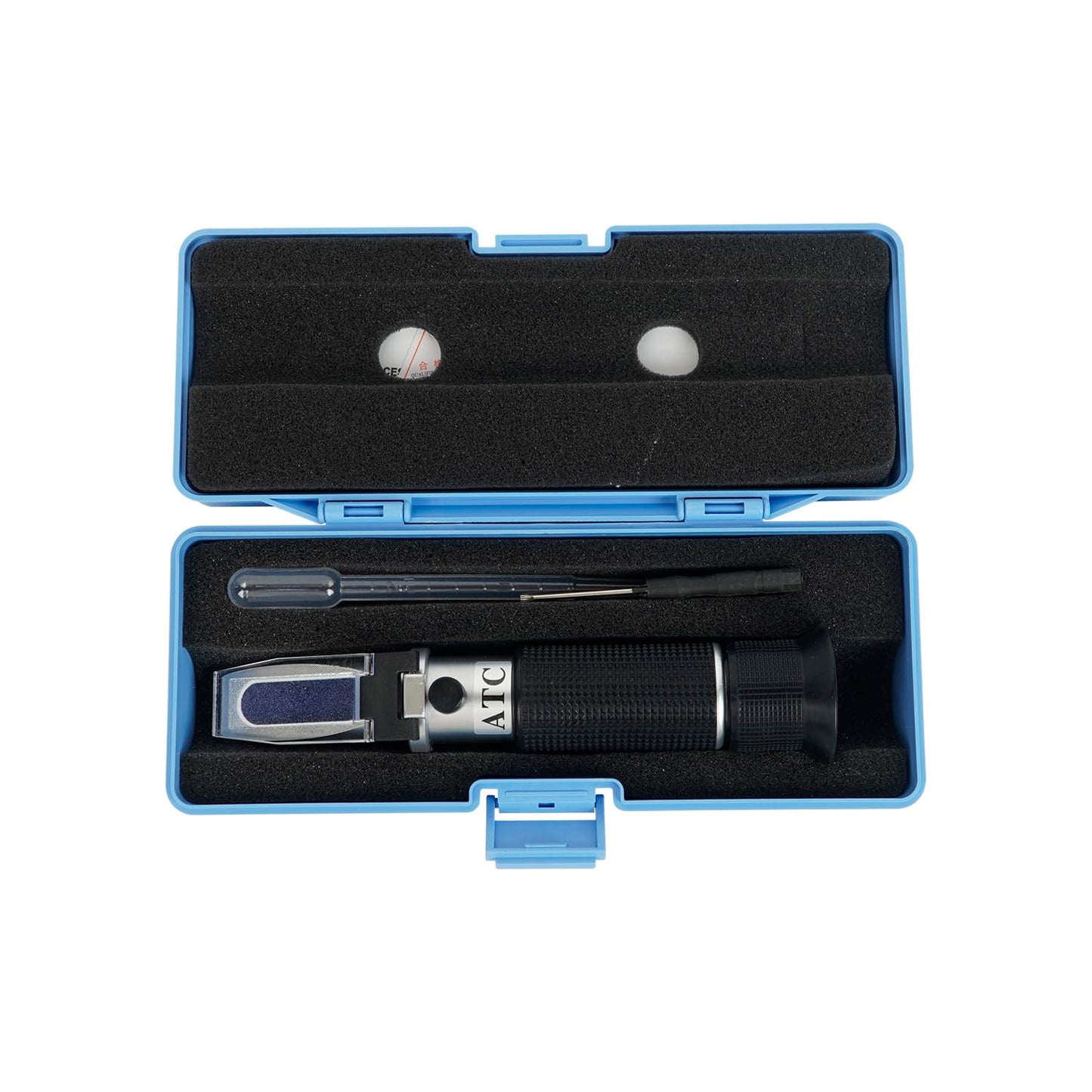 NANBEI Honey Refractometer with ATC, Portable Refractometer for Honey Moisture,Triple Scale (Honey Moisture: 12-27%, Brix: 58-90%, Baume: 38-43°),Ideal for Honey, Molasses,Maple Syrup,Fruit jam