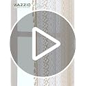 WAZZIO 2-Pack Boho Crochet Lace Curtains 59"W x 84"L Beige Light Filtering Drapes