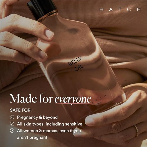 HATCH Belly Oil - Pregnancy & Postpartum Skincare for Stretch Marks | Quick-Drying & Soothing, 6.7 Fl Oz