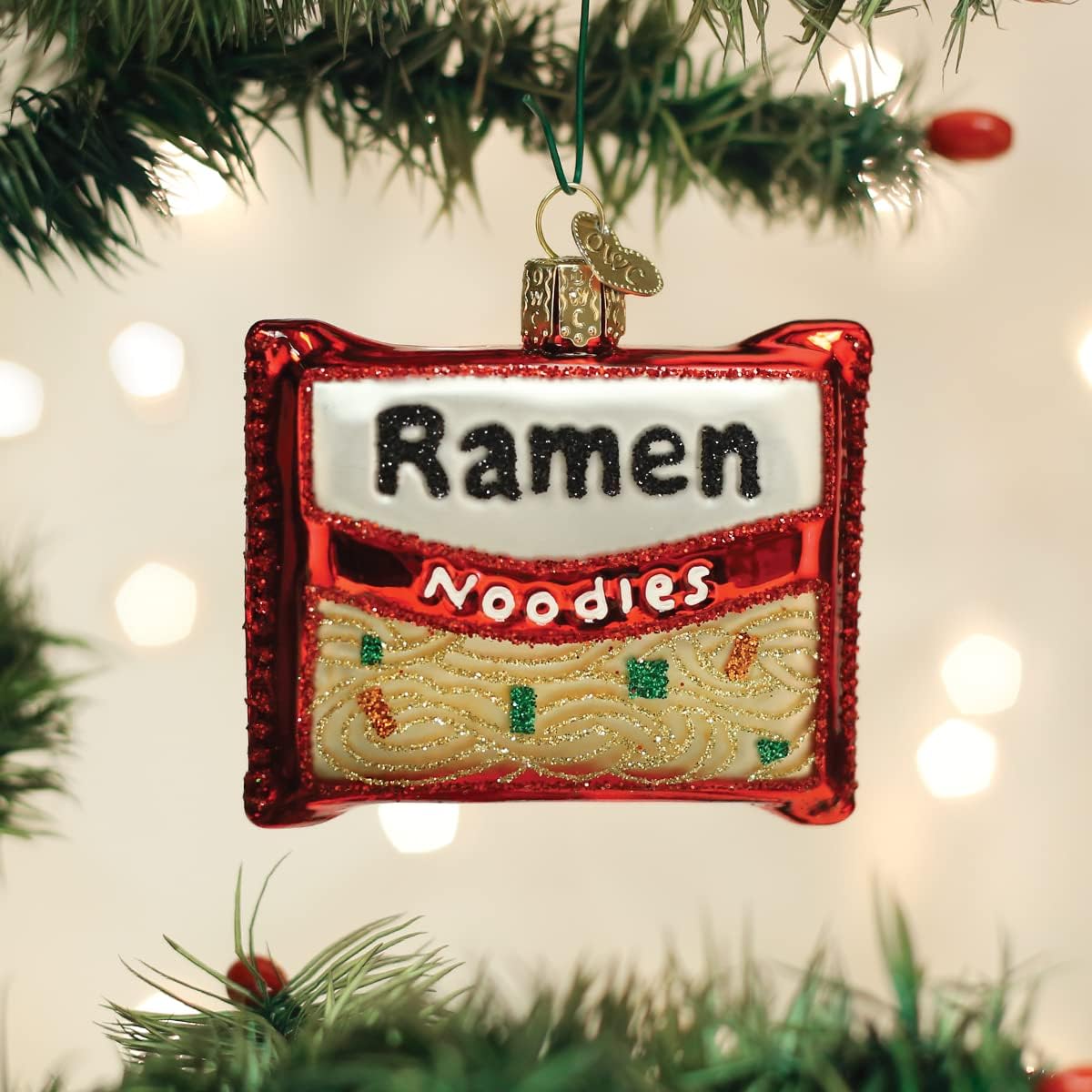 Handcrafted Glass Cheese Wedge Ornament - Unique Christmas Tree Decoration