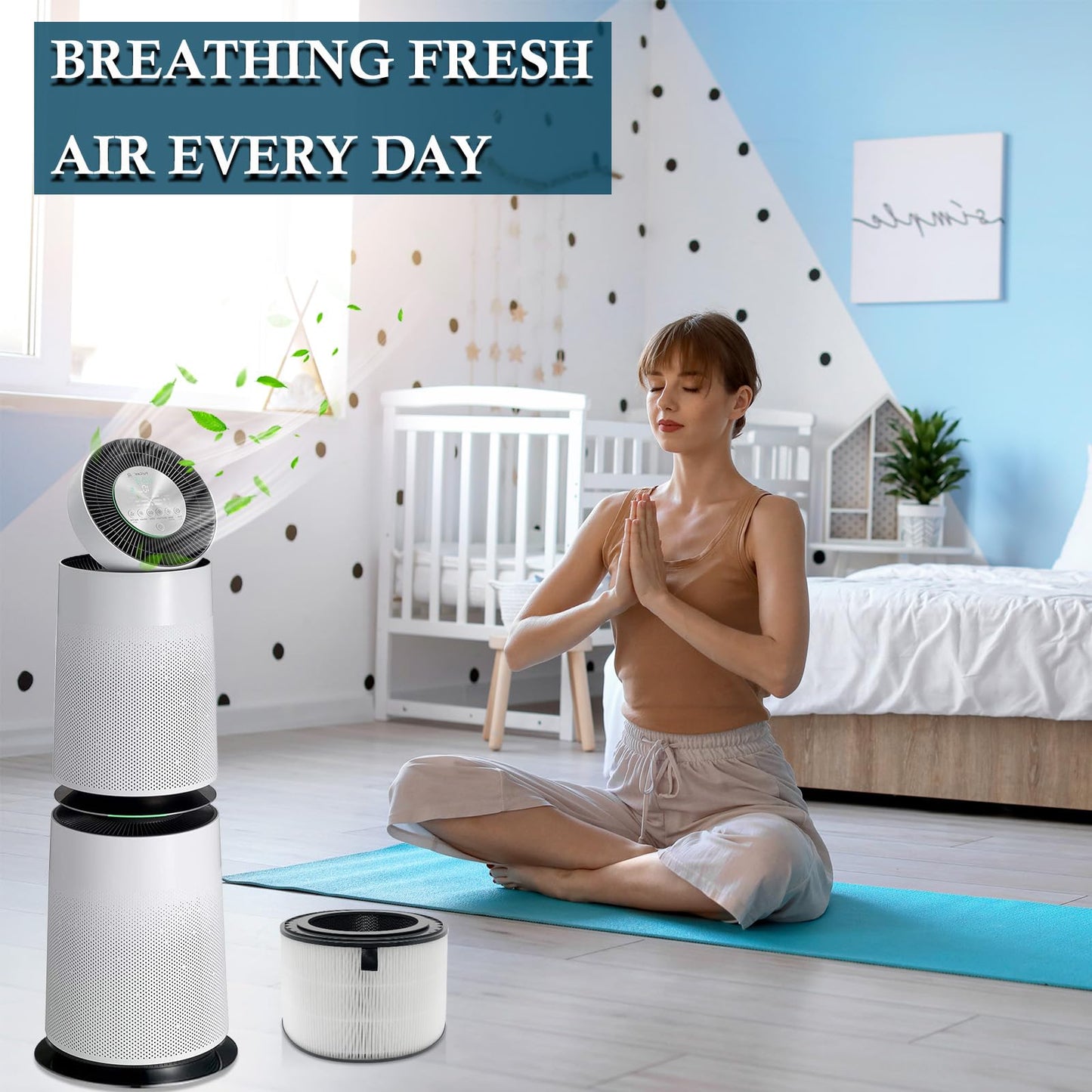 PuriCare 360 Replacement FilterS Compatible with LG PuriCare 360 Air Purifiers AS560DWR0 & AS330DWR0 (Single Filter), Part Number AAFTDT301 Filter Replacement(H13 True HEPA)