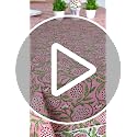 Ridhi Pink Strawberry Hand Block Print Rectangular Tablecloth 108x60 Inches