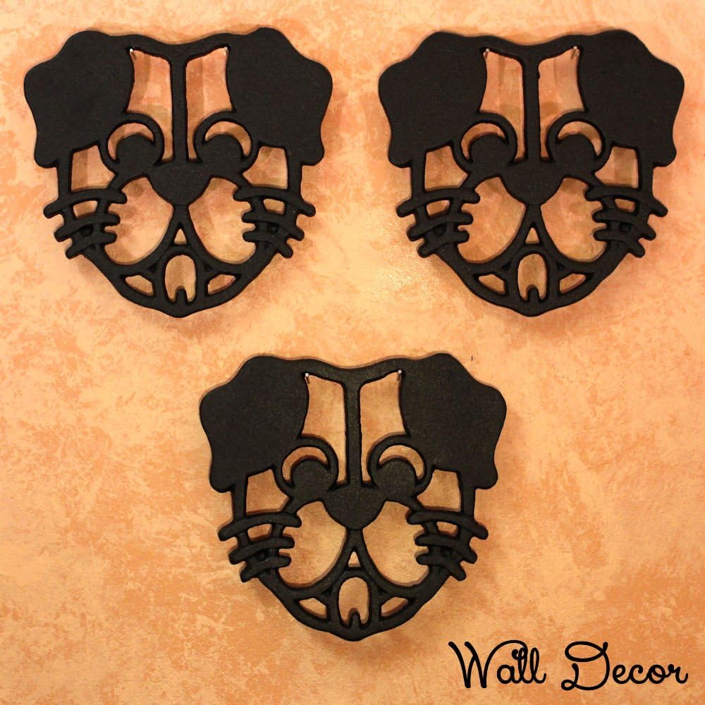 Dog Cast Iron Trivet for Hot Pots - Perfect Dog Lover Gift & Kitchen Decor, 7x6.5 Inches