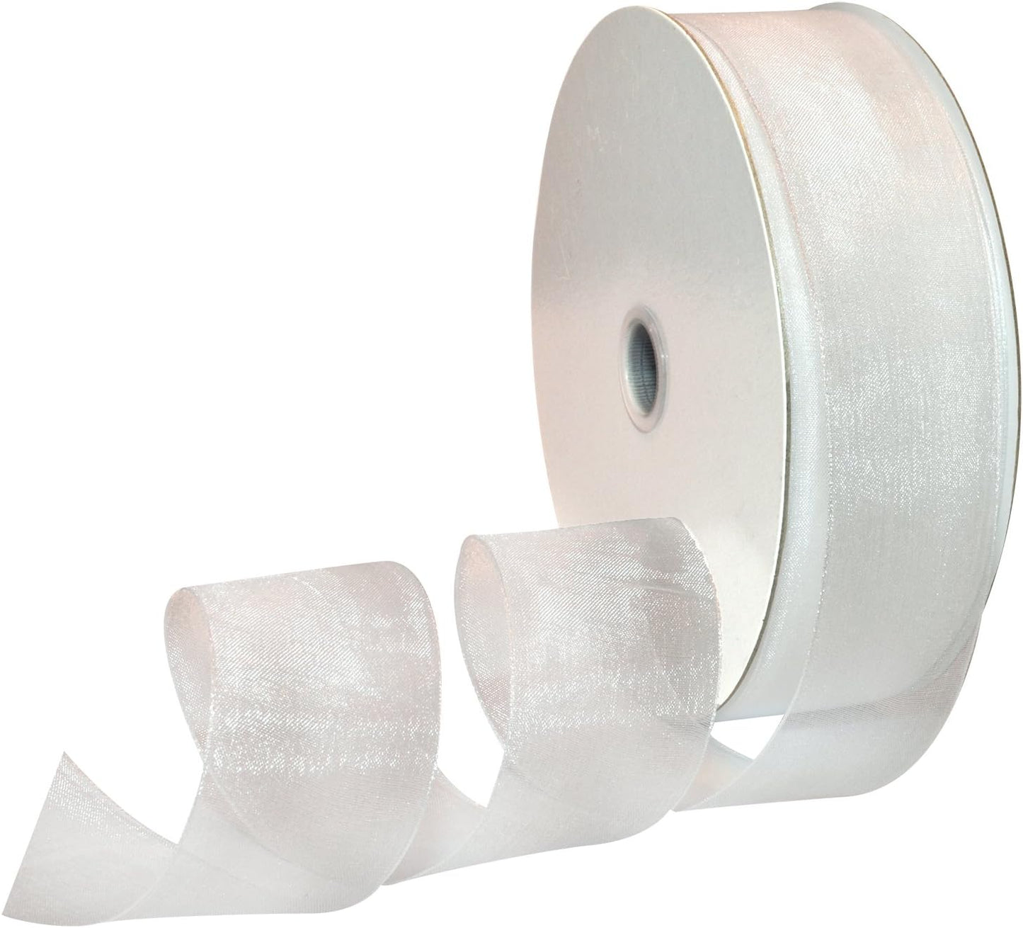 Red Organdy Nylon Ribbon - 5/8 Inch x 100 Yards | Morex 91803/100-609