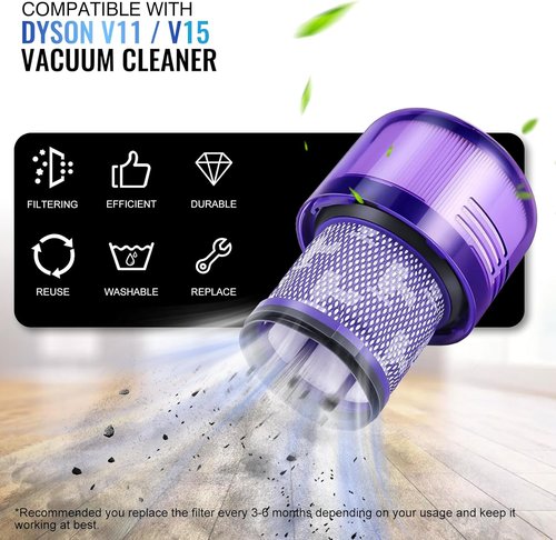 Dyson Upgraded Canister | Compatible Dust Bin for V11, V15, SV14, SV15, SV22 with HEPA Filter