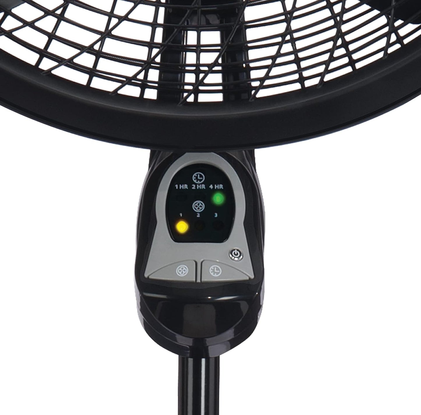 Lasko Oscillating Cyclone Pedestal Fan - Adjustable Height, Remote Control, 3 Speeds | 18" Black