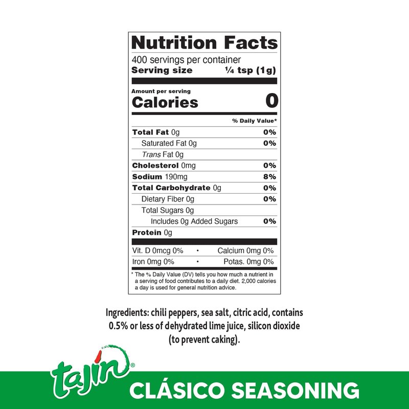 Tajin Clásico Chile Lime Seasoning Mini Display 0.35 oz, 40 Mini Bottles (Pack of 6)