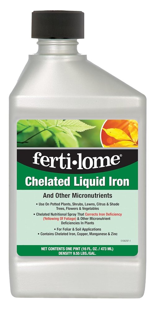 Fertilome Chelated Liquid Iron - Essential Micronutrients for Healthy Plants | 16 oz