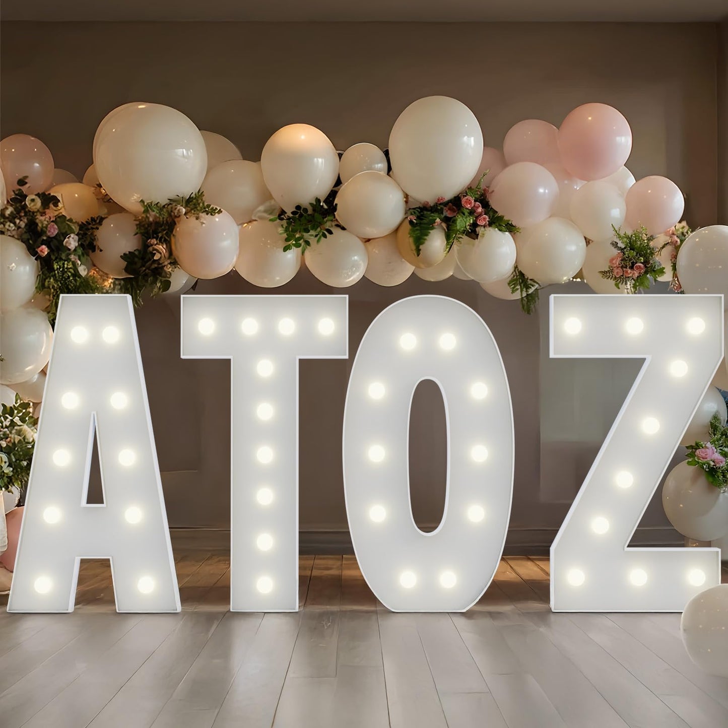 4FT Marquee Letters E, Large Light up Letter for Marry Me Proposal Graduation Decorations, Big Sign for Birthday Decorations