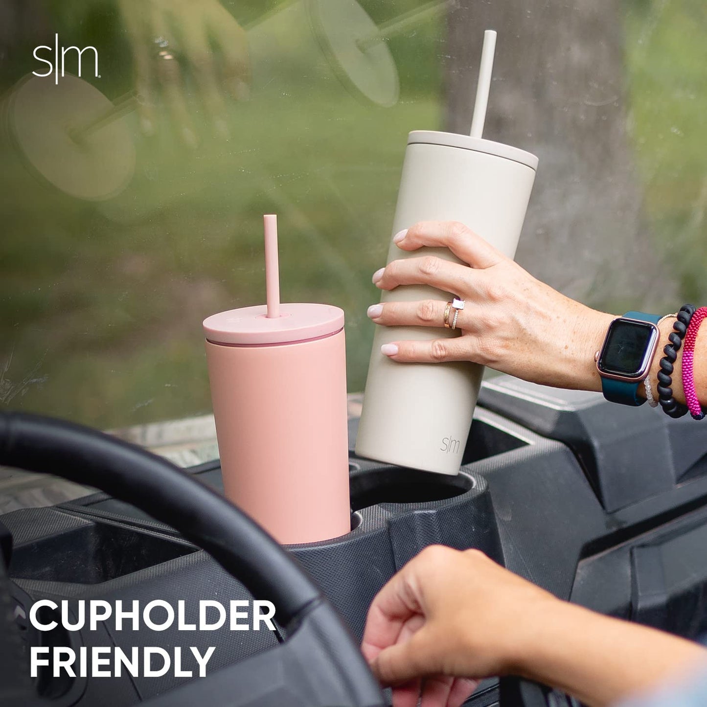 Simple Modern Insulated Tumbler with Lid and Straw | Iced Coffee Cup Reusable Stainless Steel Water Bottle Travel Mug | Gifts for Women Men Her Him | Classic Collection | 20oz | Kaleidoscope