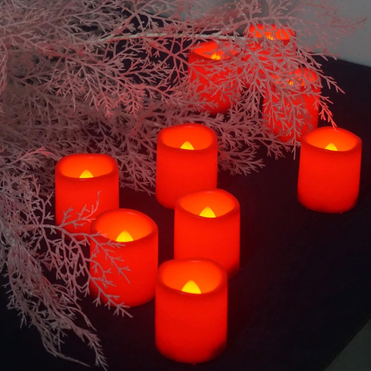 12 PCS LED Flameless Votive Candles - Long-Lasting Battery Operated with 120+ Hours Life