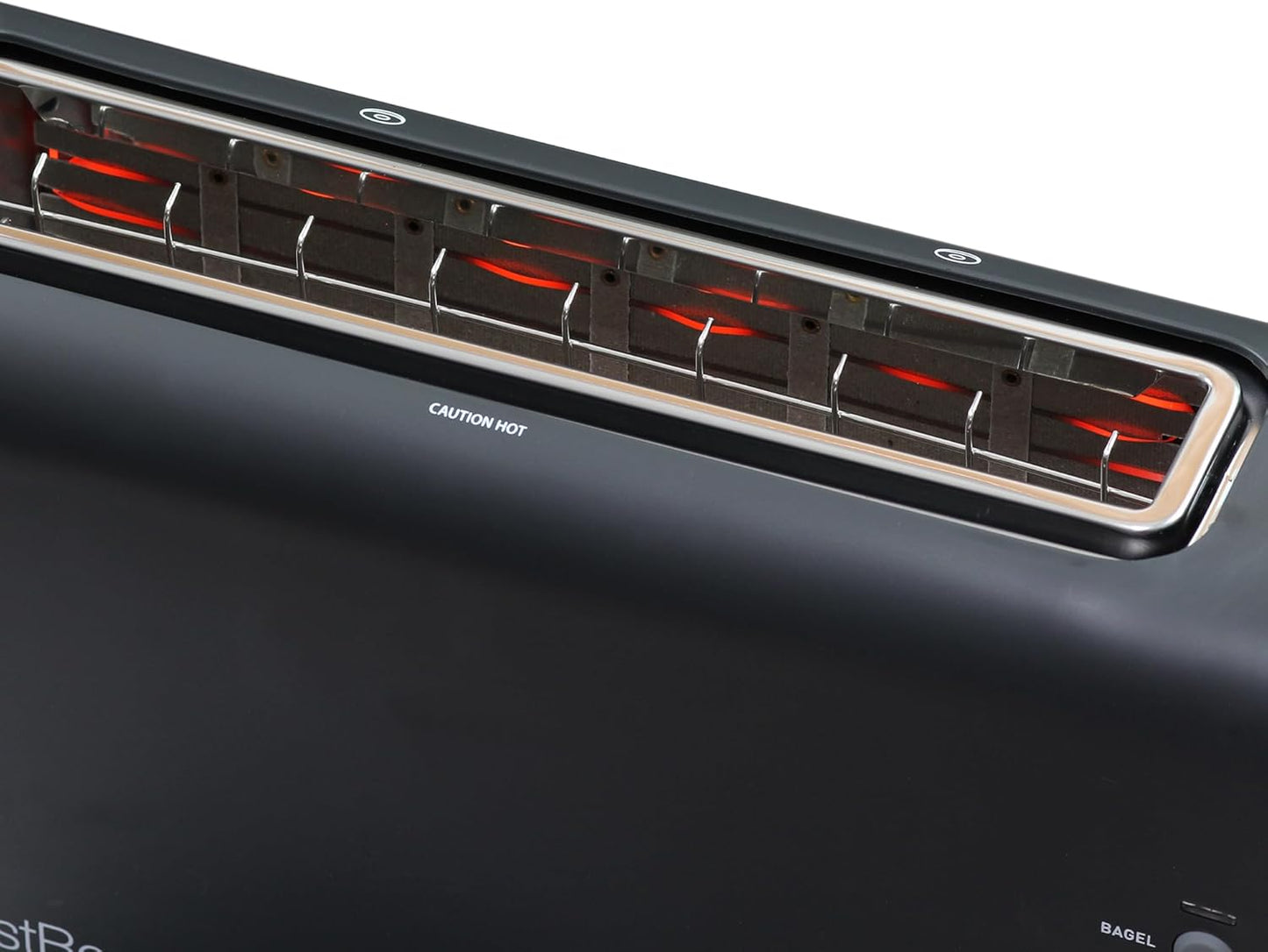 West Bend QuikServe Toaster - 2-Slice Wide-Slot Design with Bagel & Gluten-Free Settings | Black, 1400-Watts