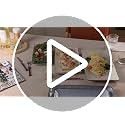 Famiware Vanilla White 3-Piece Serving Platters Set - Rectangular, Large to Small
