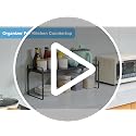 Black Expandable Kitchen Cabinet Organizer Shelf 2 Pack, Adjustable & Heavy Duty