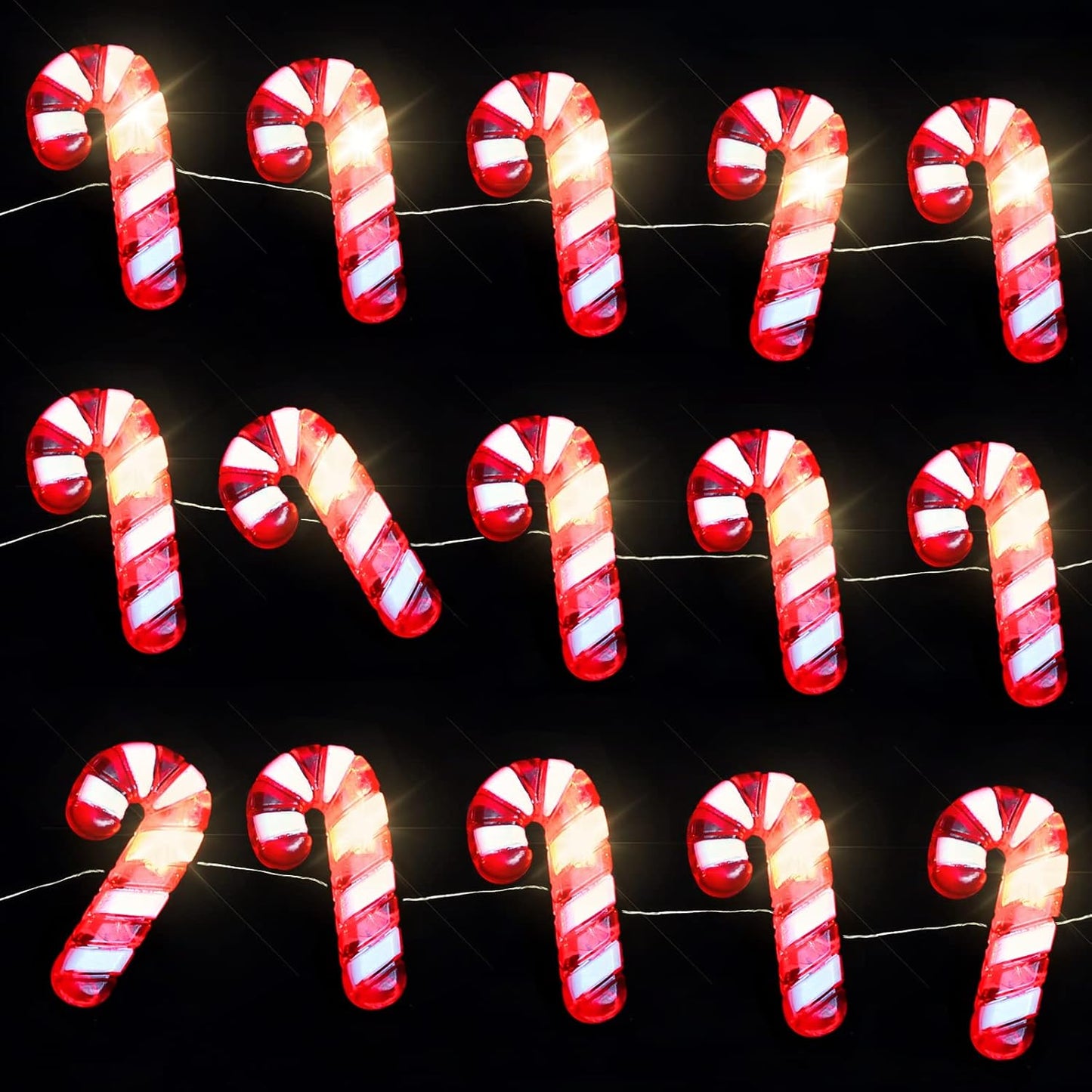 Battery Operated 10ft Christmas Tree Cardinal String Lights - 40 LED Red Snow Bird Ornaments with Remote Timer for Holiday Home Decor