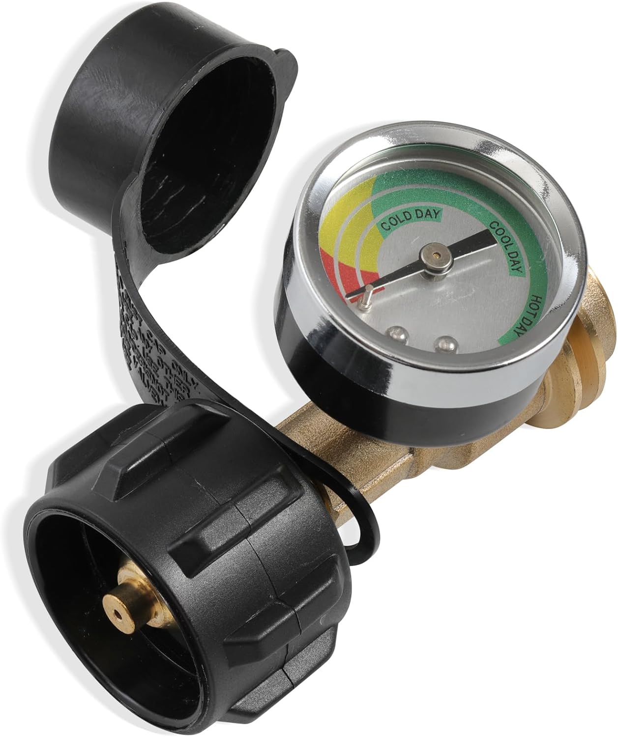 Propane Tank Gauge - 2 Pack Leak Detector | Universal LP Gas Level Indicator for 5-40LB Tanks