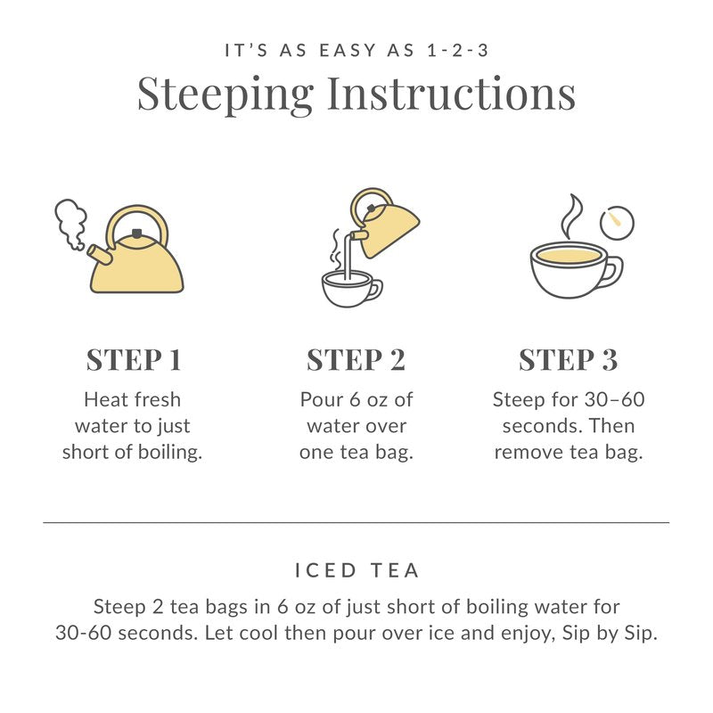 The Republic of Tea – Ginger Peach 100% White Tea Bags, Steeps 50 Low-Caffeinated Cups
