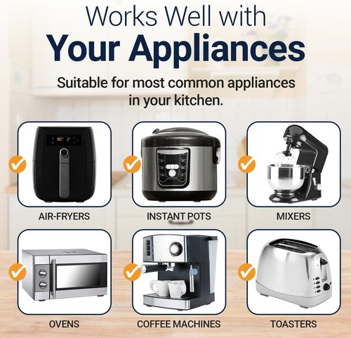 Appliance Sliders - Self-Adhesive Kitchen Appliance Movers | 16 Pack for Effortless Movement of Blenders, Air Fryers & More