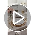 KIRE Gold Rimmed Disposable Plates 100pcs - Wedding, Party & Holiday Tableware