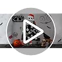 20 Inch Mini Halloween Christmas Tree with Lights - Black Tabletop Tree, Includes Decorations (BestNavidad Black Tree Variant)