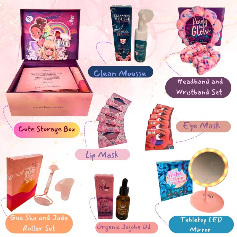 Tween Gift Box β Gifts Basket Teen Girl β Spa Kit for Teen Girls with Skincare and Self-Care Essentials β Birthday or Holiday Present