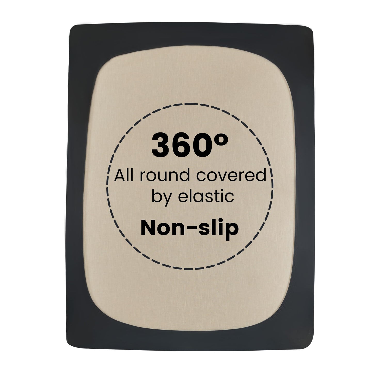 SLEEP ZONE Cooling Mattress Topper Full Size Mattress Pad, Quilted Fitted Mattress Cover, Machine Washable, Soft Fluffy Down Alternative, Deep Pocket 8~21 inch (Black, Full)