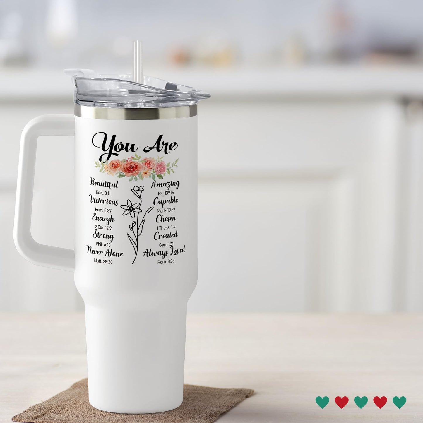 Christian Gifts for Women - Religious Gifts for Women - Valentine Gifts for Women Friends, Birthday Gifts for Women - Catholic Gifts Women, Spiritual Gifts for Her, Mom, Coworker - 40 Oz Tumbler