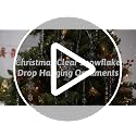 GuassLee 20 Pack Clear Acrylic Snowflake Christmas Ornaments - Winter Wonderland Decorations