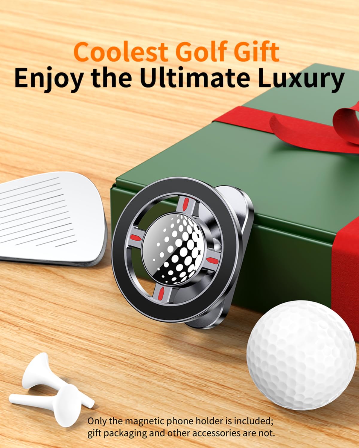 Ultra-Secure Magnetic Golf Cart Phone Mount | Compatible with iPhone 17/16/15/14/13/12 & MagSafe Cases | Universal Fit for EZGO, Club Car, Yamaha Golf Carts | Ideal Golf Accessory Gift for Men & Women