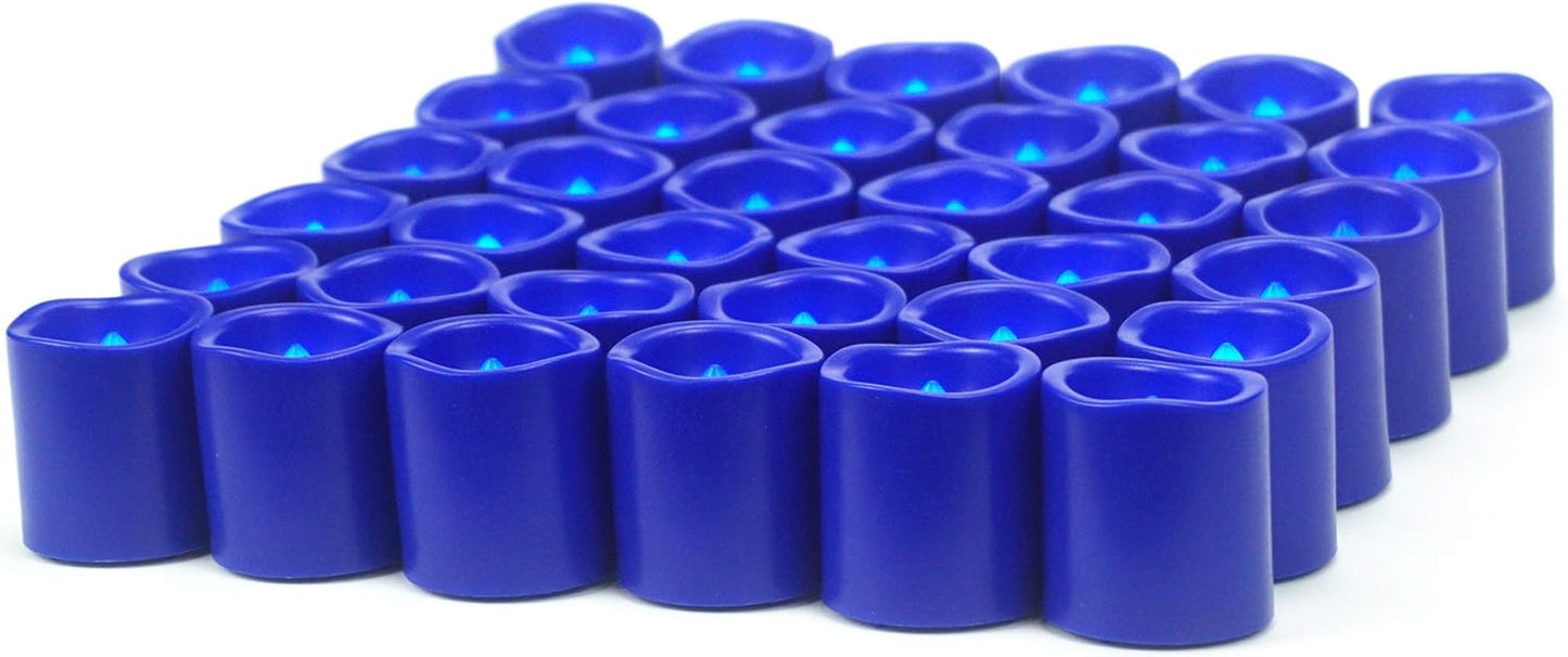 12 PCS LED Flameless Votive Candles - Long-Lasting Battery Operated with 120+ Hours Life