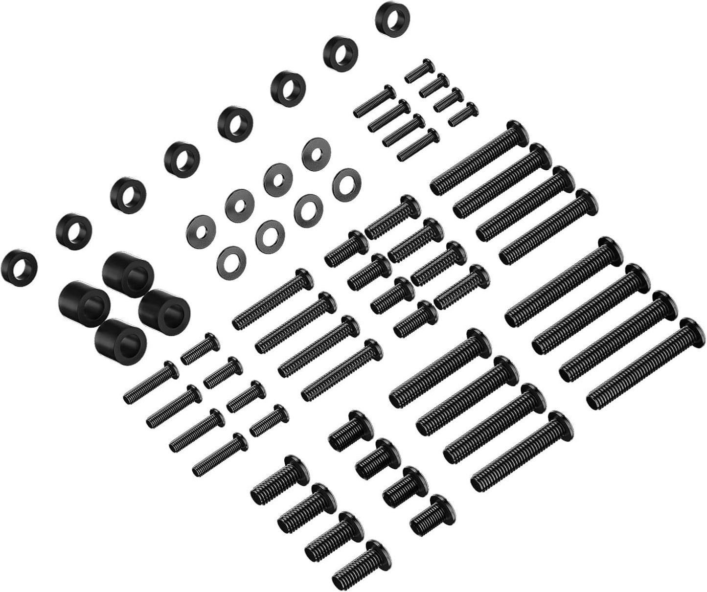 WALI Universal TV Mount Hardware Kit - Fits Most TVs Up to 80 Inches | Includes M4, M5, M6, M8 Bolts - Black