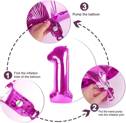 40 Inch Rose Purple Number 8 Balloon - Perfect for 8th Birthday Celebrations & Events