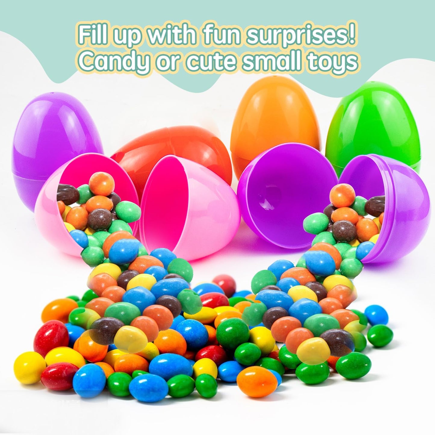 Milaloko Easter Eggs Bulk Party Favors for Kids for Easter Egg Hunting Game Party ,2.36" Inch (12 Pack) Fillable Easter Eggs