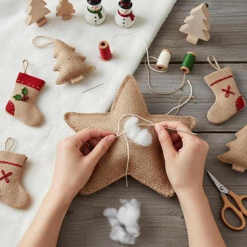 Cididu Fake Snow - 1000g Fluffy Artificial Fiber Fill for Christmas Decor | Soft White Indoor Home Decoration