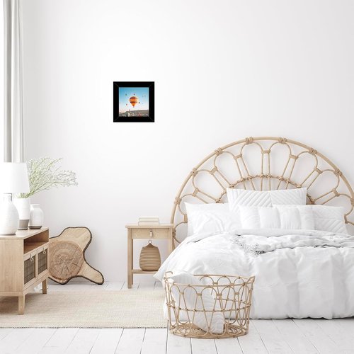 JCJMY 4x4 Picture Frame - Black Wall & Tabletop Display | Shatter-Resistant Plexiglass, Versatile Mounting Options