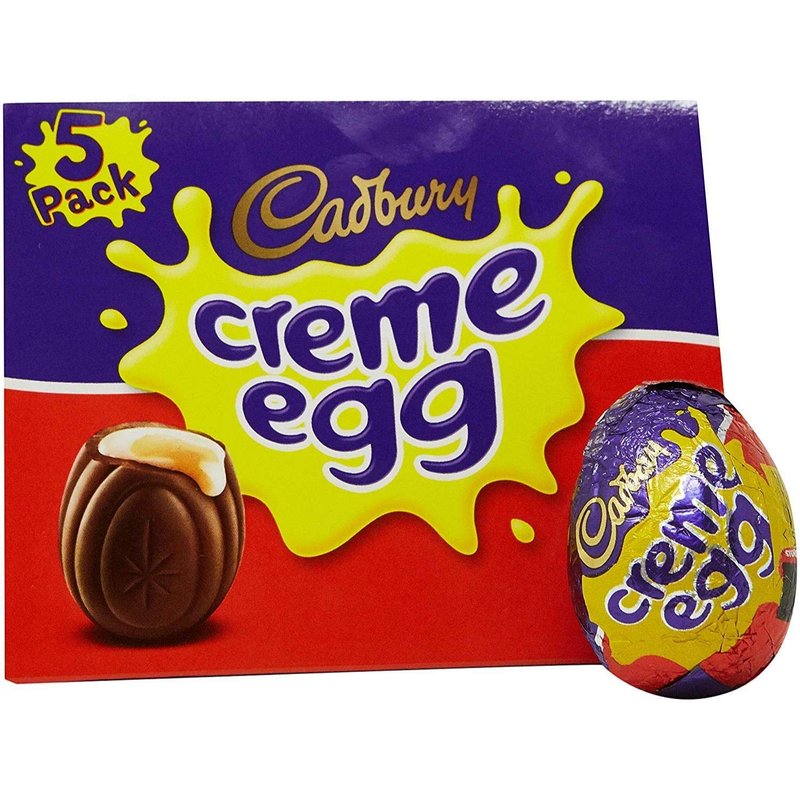 Original Cadbury Crème Eggs Imported From The UK England Milk Chocolate Egg With White & Yellow Fondant Filling Creme Chocolate Gooey Fondant Filling