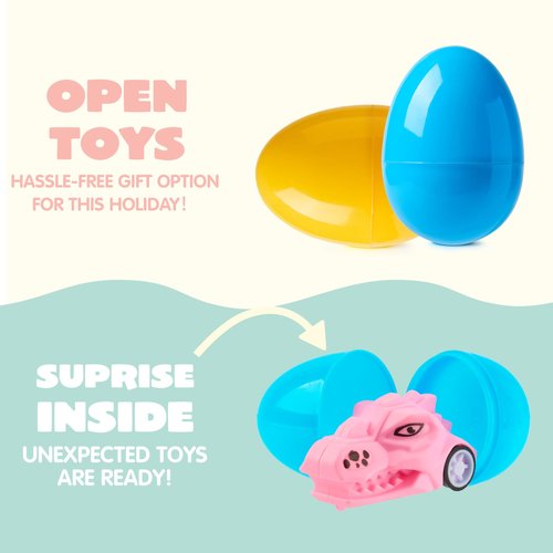 JOYIN 200 PCS Easter Prefilled Eggs with Assorted Toys for Easter Basket Stuffers, Egg Hunt Supplies, Classroom Prizes, Party Favor