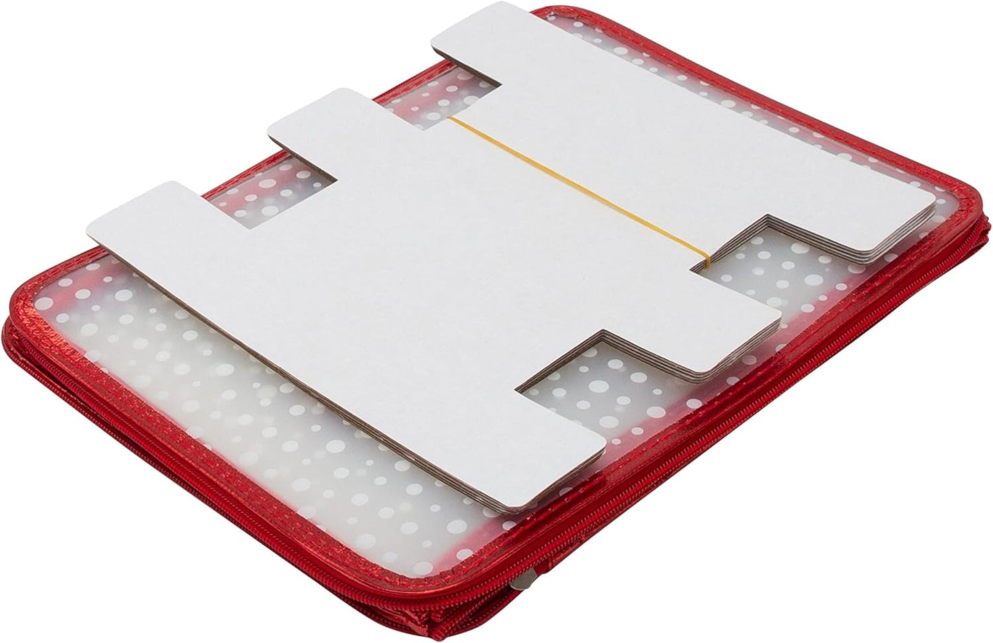 Ornament Storage Organizer for 112 Ornaments | Zipper Closure | Space-Saving Red Design