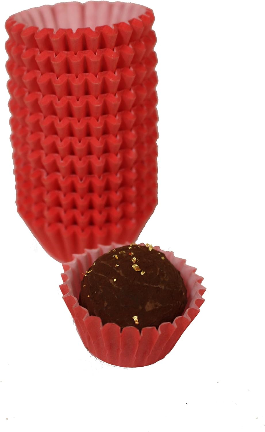 Chocolate Brown Paper Candy Cups - No.4 (1''x3/4'') - 200 Pack for Pastry Chefs