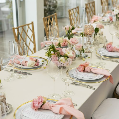 Fixwal 6 Pack Ivory Table Cloth for Rectangle Table, 70 x 120 Inch Polyester Fabric Tablecloths Rectangular, Table Covers 6-8ft for Party, Banquet, Dining, Wedding, Graduation