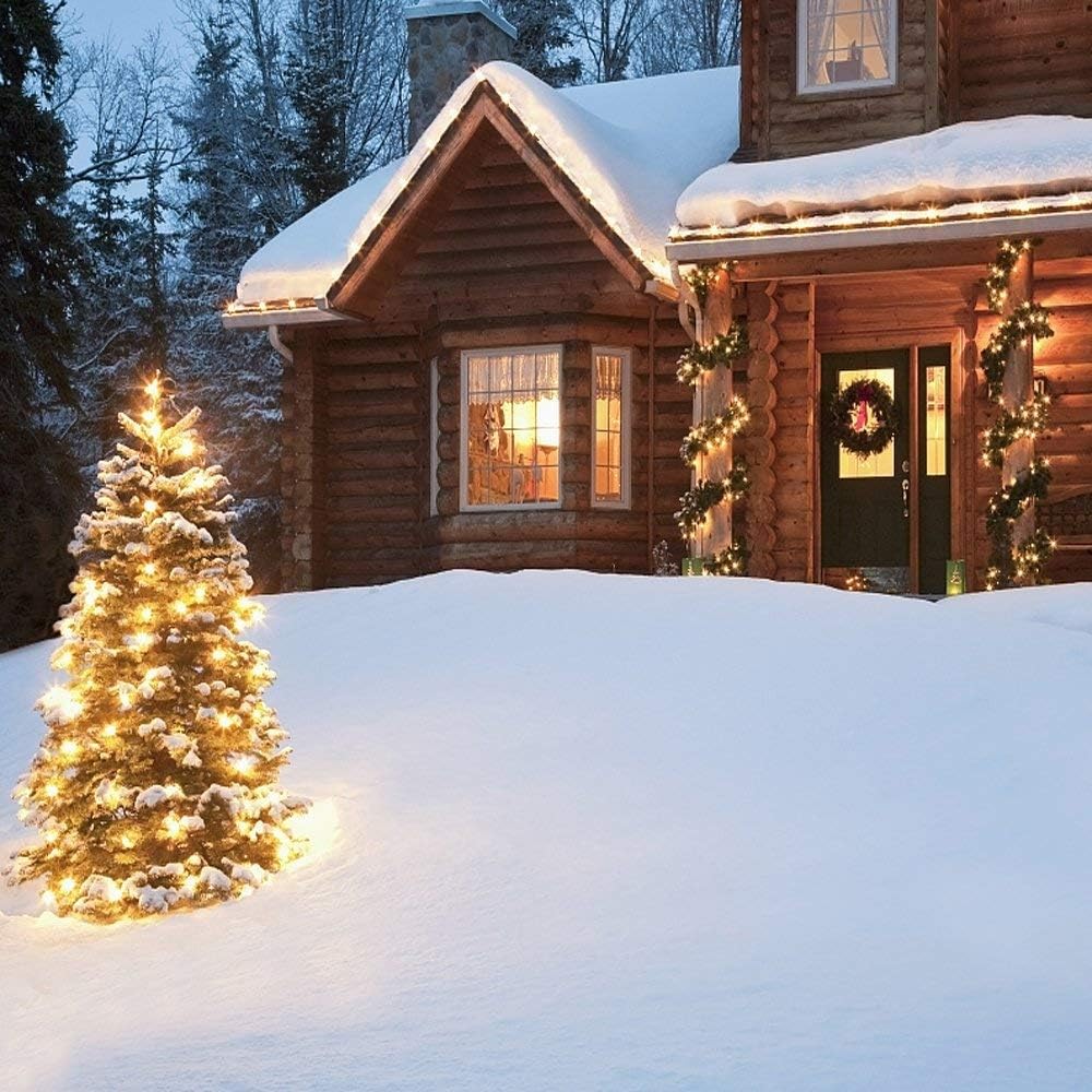 50 LED Battery Operated Christmas Lights - 18ft Waterproof String Lights with 8 Modes & Timer for Indoor/Outdoor Decor