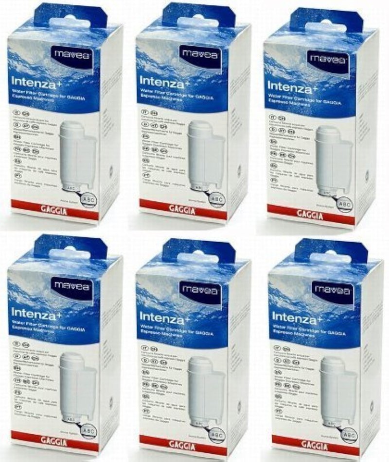Gaggia Mavea Intenza Water Filter for Saeco & Gaggia Espresso Machines (6 Pack)