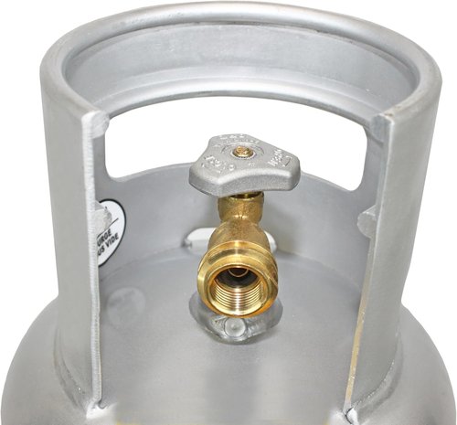 Flame King 10LB Aluminum Propane Tank - Lightweight, Corrosion-Resistant Design for Grills & Outdoor Use