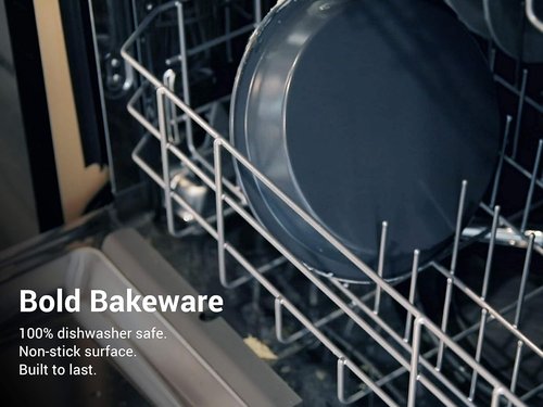 Elbee Home Nonstick Baking Set - 8-Piece Aluminized Steel with Deep Roasting Pan & Cookie Sheet | PFOA & PFOS Free