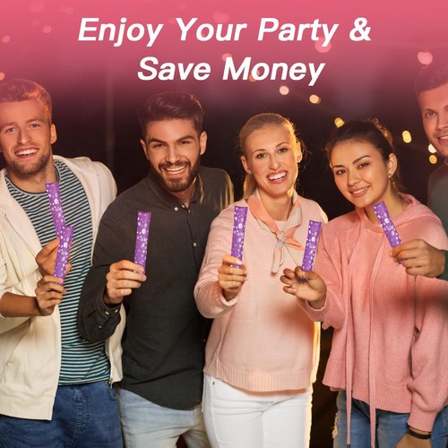 64 Pcs Tampon Flasks Set Includes 20 Reusable Plastic Flasks, 40 Self Adhesive Wrappers, 2 Funnels, Clear Storage Bag, Clean Brush, Tube Flasks for Cruise Event, Concert, Outdoor Sports (Purple)