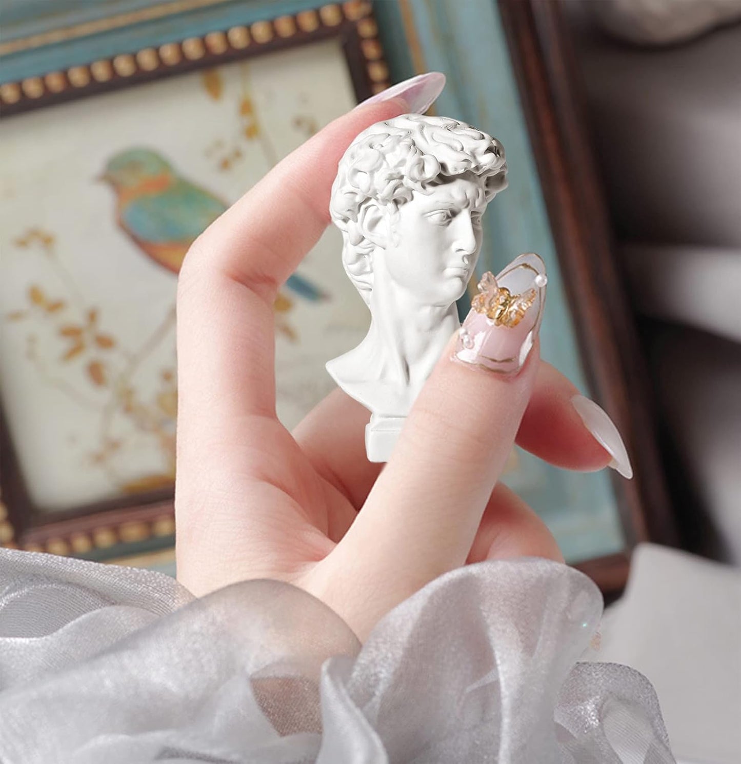 LAGOM HOUSE Greek Bust Statue Set - 10 PCS Mini Greek Mythology Figurines for Home Decor & Gifts