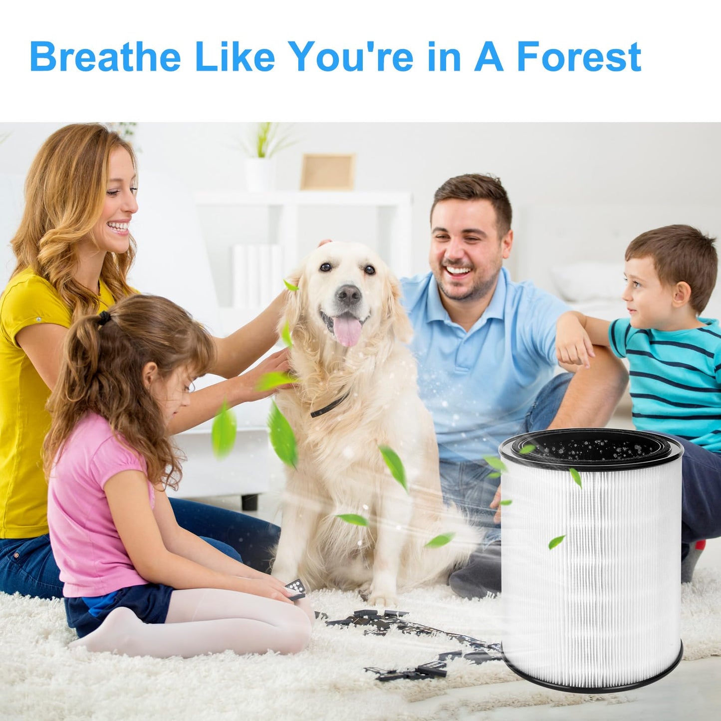 Vanbolt 1Pack True HEPA Replacement Filter-Compatible with Aerus Lux Guardian Angel Air Cleaner Purifier Filter,for Angel Air Replacement Filter Parts Coding Part#GA99